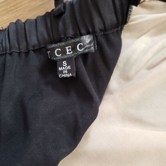 TCEC Black Lace Overlay Bodycon Dress Sz S - Picture 12 of 13